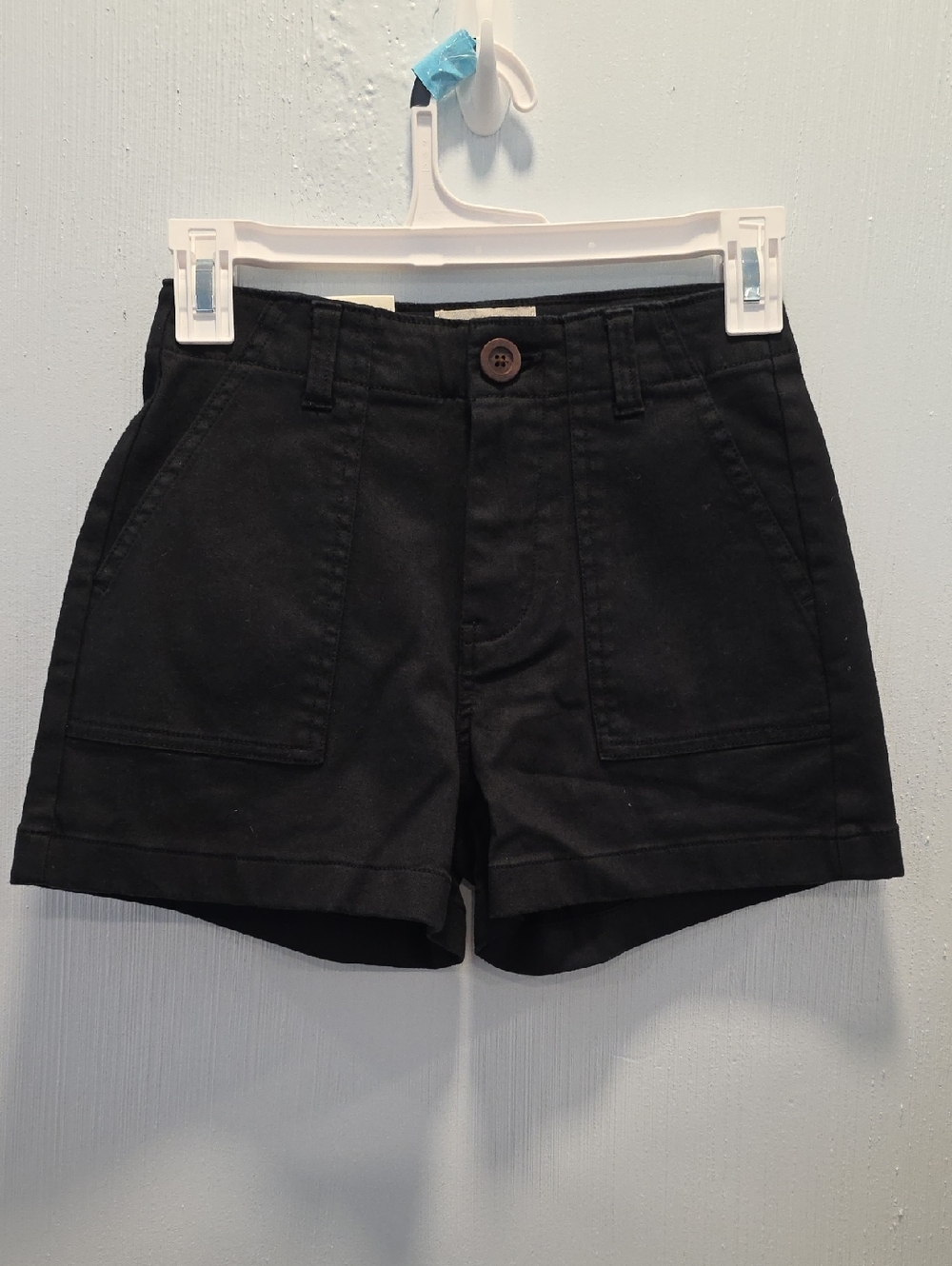 L.T.J. Letter To Juliet Women’s Black High-Rise Utility Shorts Size XS  NWT
